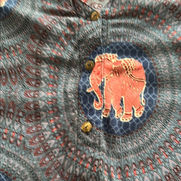 Bohemian Elephant Print Tunic - Picture 3 of 13